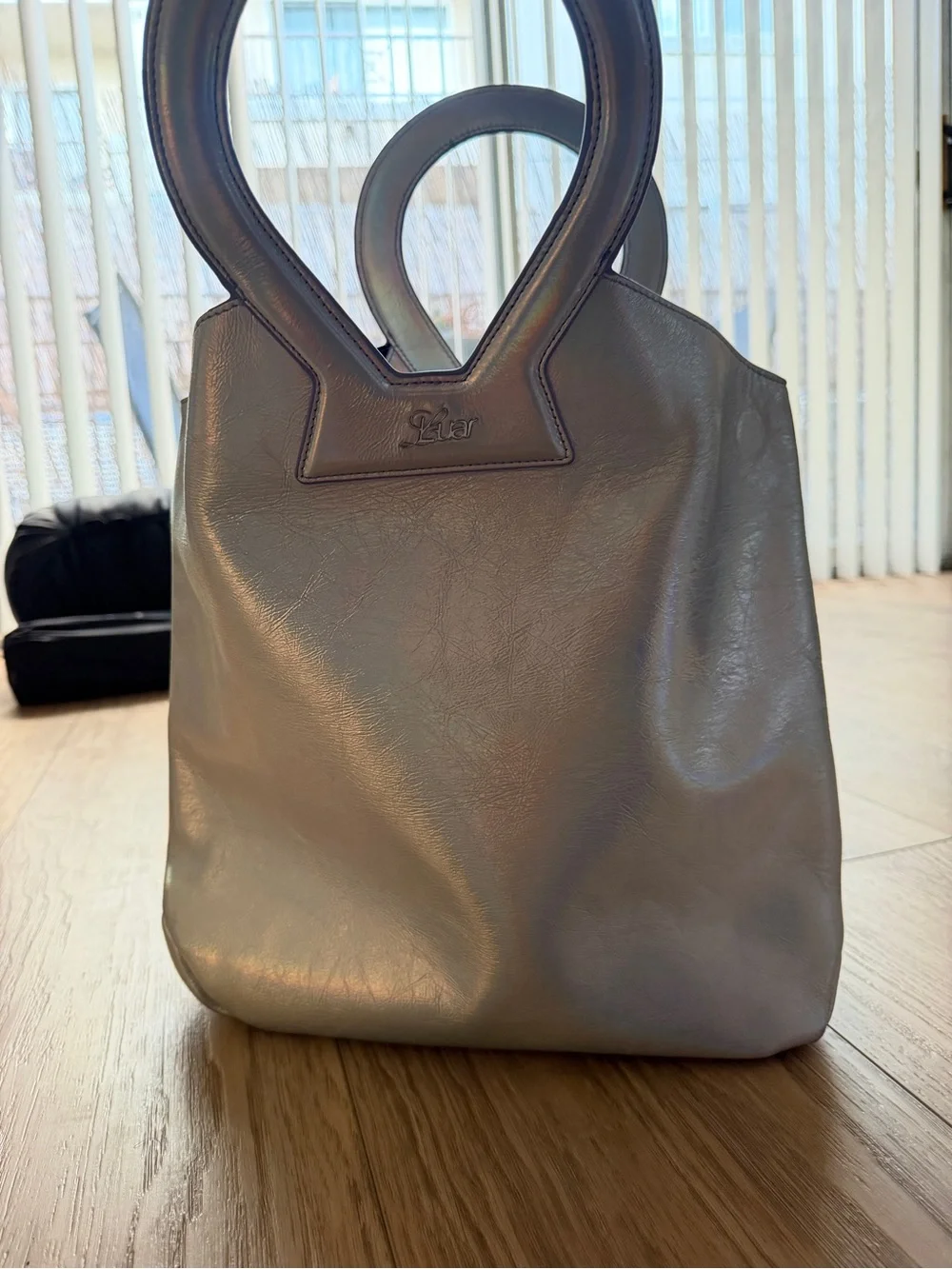 Luar - Iridescent Silver Tote Bag